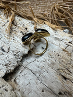 Charger l'image dans la galerie, Bague VICTOIRE Doré/Noir