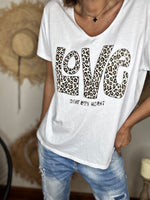 Charger l&#39;image dans la galerie, Tee shirt LOVE Blanc
