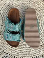 Charger l'image dans la galerie, Sandales ELVIRA Turquoise

