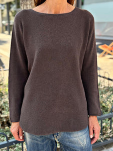 Pull doux LINO Chocolat