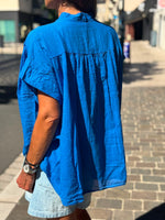 Charger l'image dans la galerie, Blouse DANY Bleu électrique
