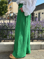 Charger l&#39;image dans la galerie, Pantalon gaze de coton YAGO Vert
