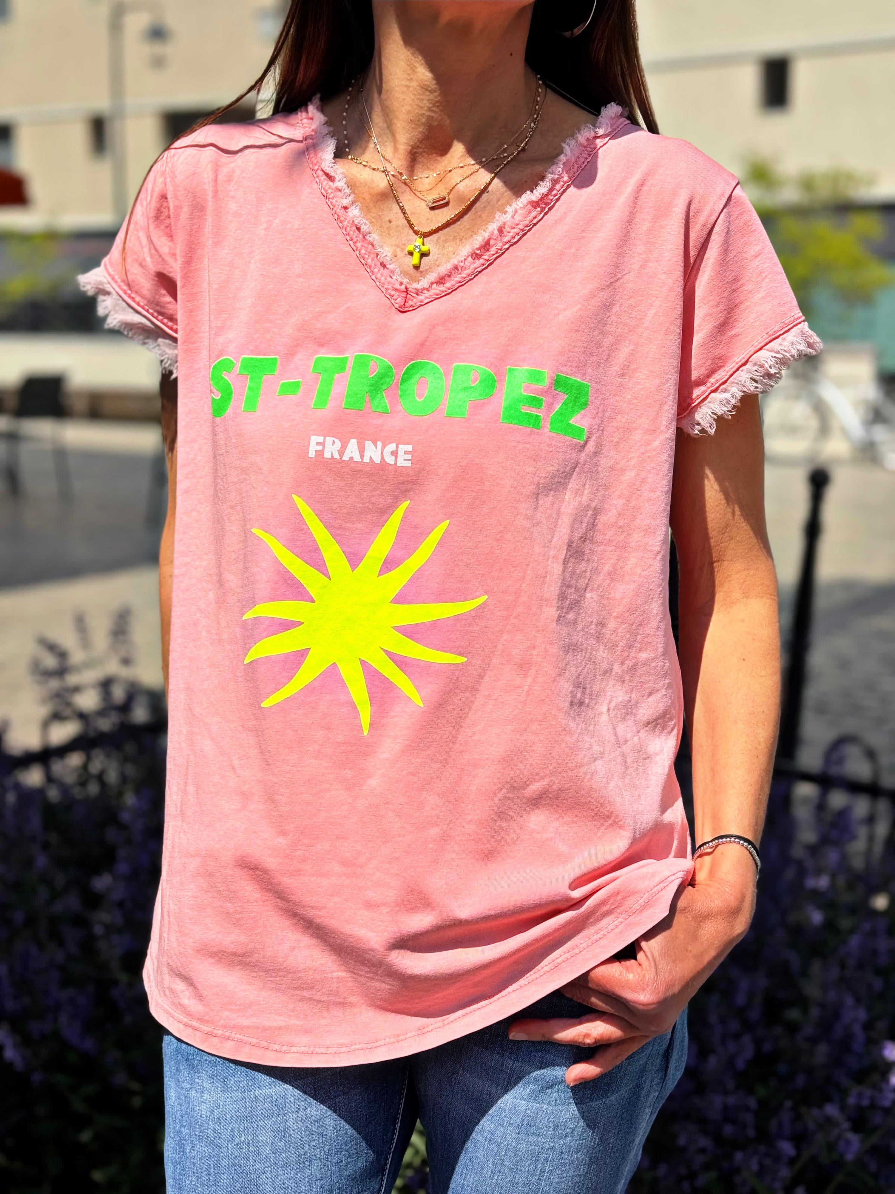 Tee shirt ST-TROPEZ Corail