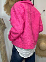 Charger l'image dans la galerie, Blouson bouclette GAB Fuchsia
