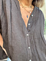 Charger l'image dans la galerie, Blouse lin Choco - 86
