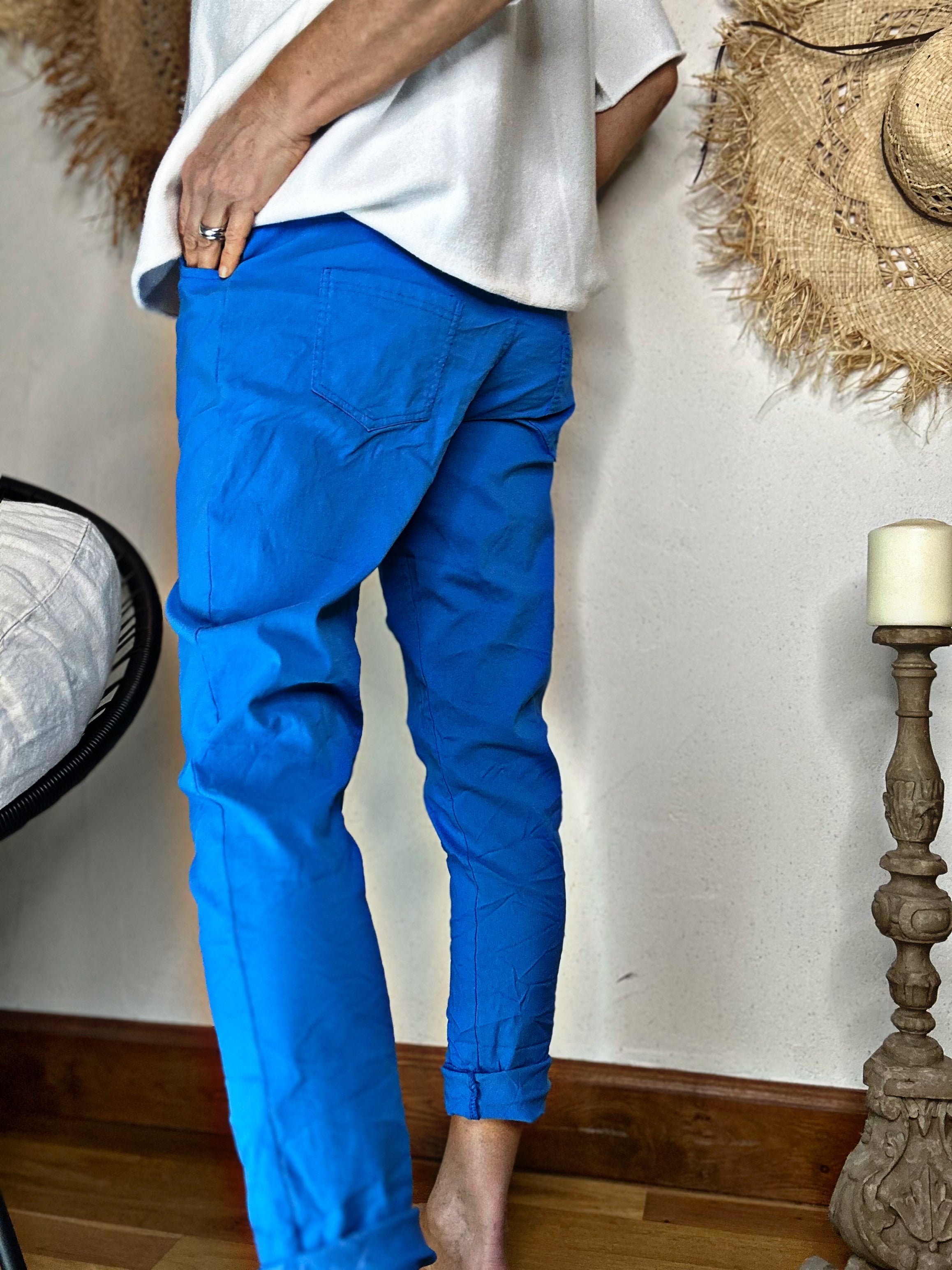 Pantalon magique TALLY Bleu électrique