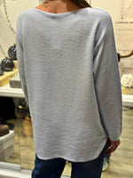 Charger l'image dans la galerie, Pull doux LINO Bleu ciel
