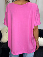Charger l'image dans la galerie, Tee shirt uni LORIS Fuchsia
