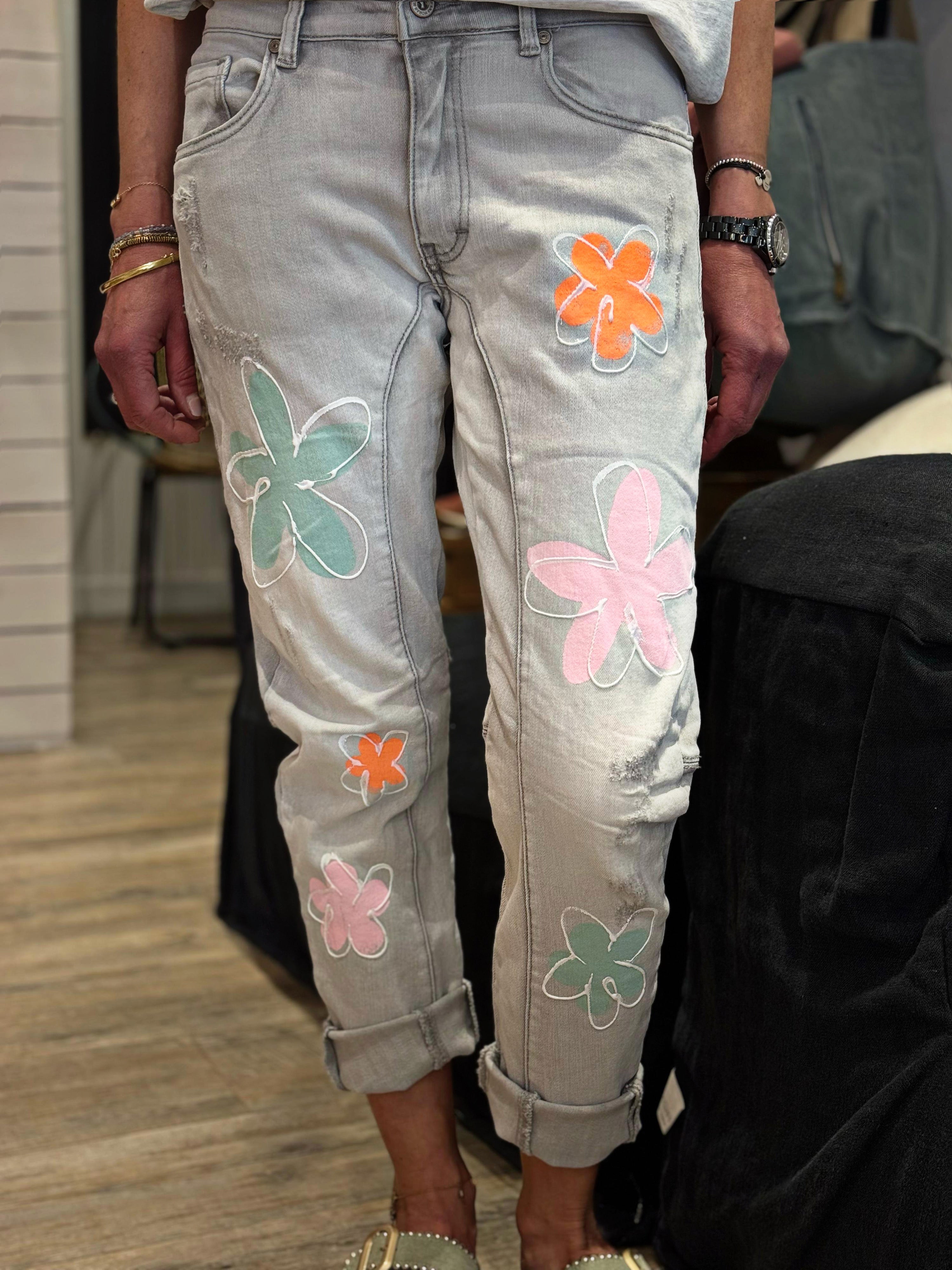 Jeans MARGOT Gris