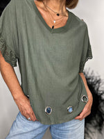 Charger l'image dans la galerie, Tee Shirt Kaki - 56
