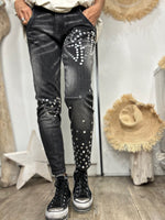 Load image into Gallery viewer, SAM Faded Blue Jeans - Sexy Woman
