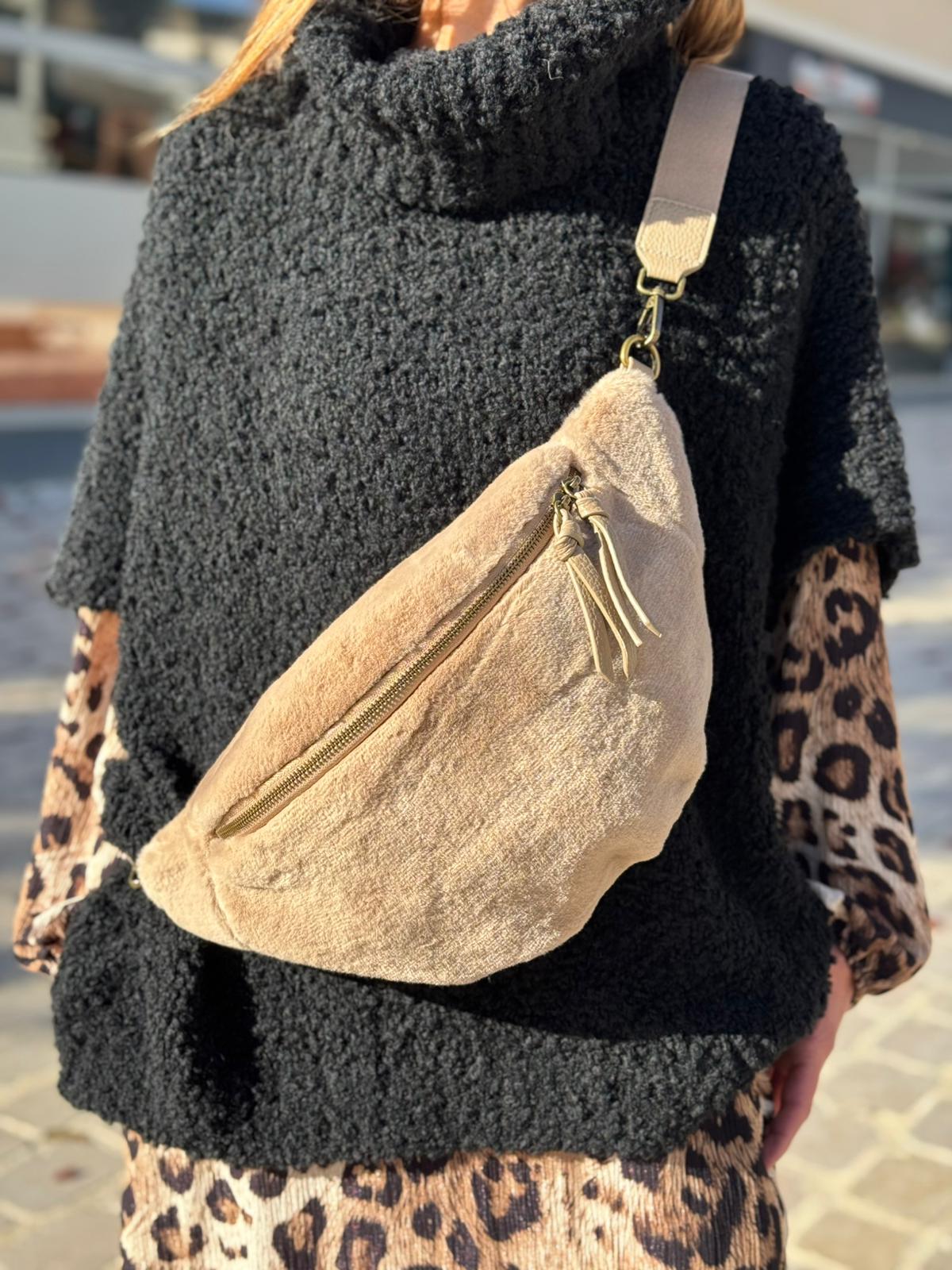 Sac banane MILKA Beige