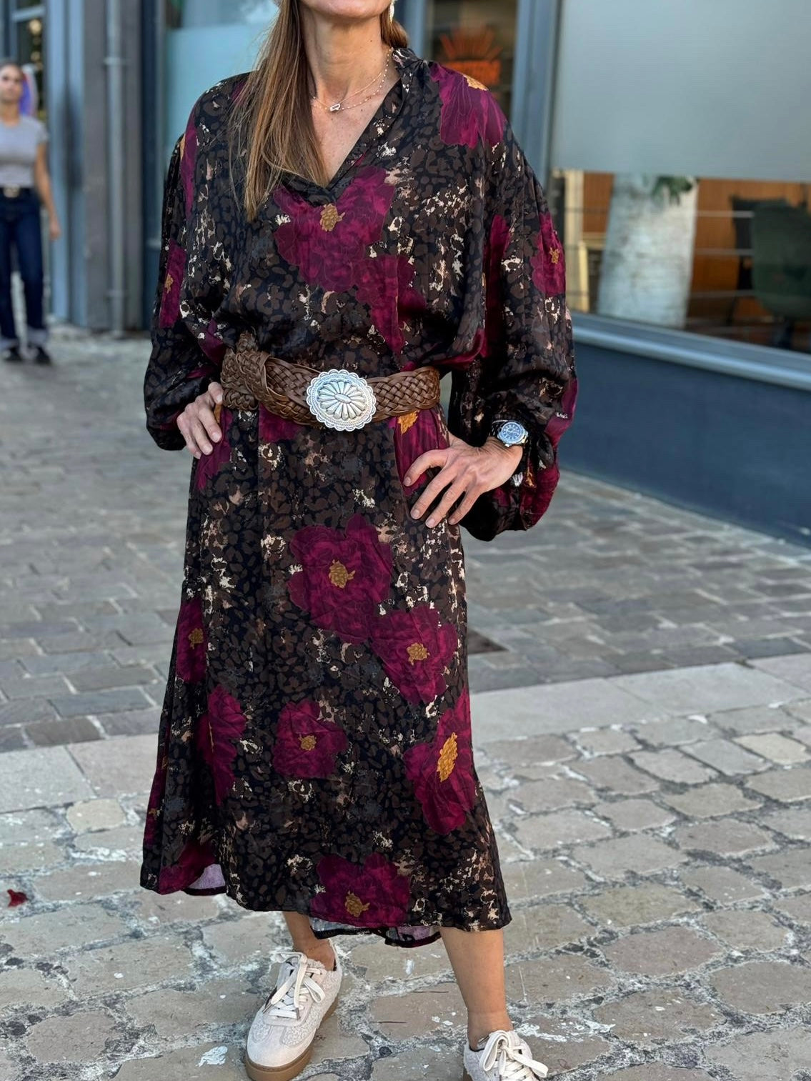 Robe FLORA Bordeaux