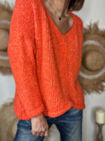 Charger l&#39;image dans la galerie, Pull bouclette MARTINO Orange
