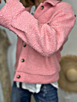 Charger l'image dans la galerie, Blouson bouclette GAB Rose
