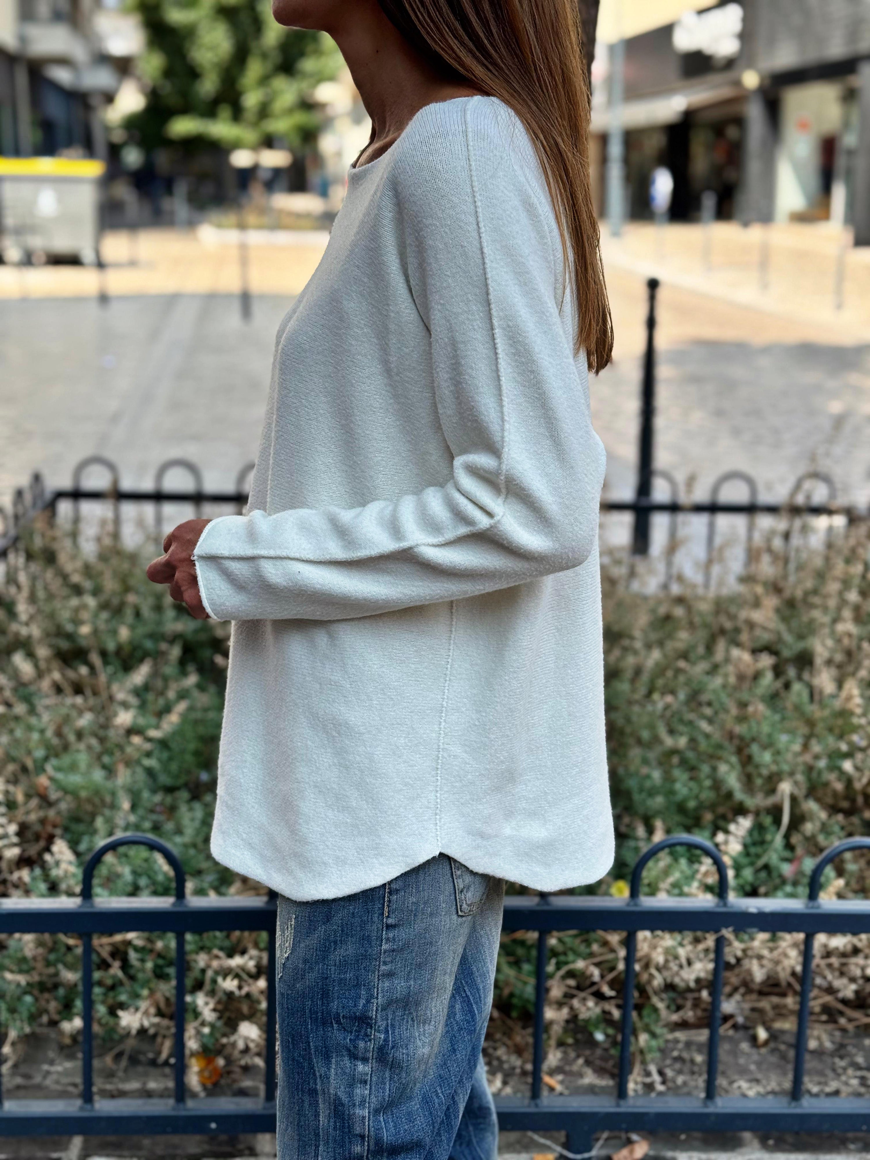Pull doux LINO Ecru