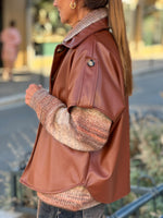 Charger l'image dans la galerie, Veste sans manches SOFIA Cognac
