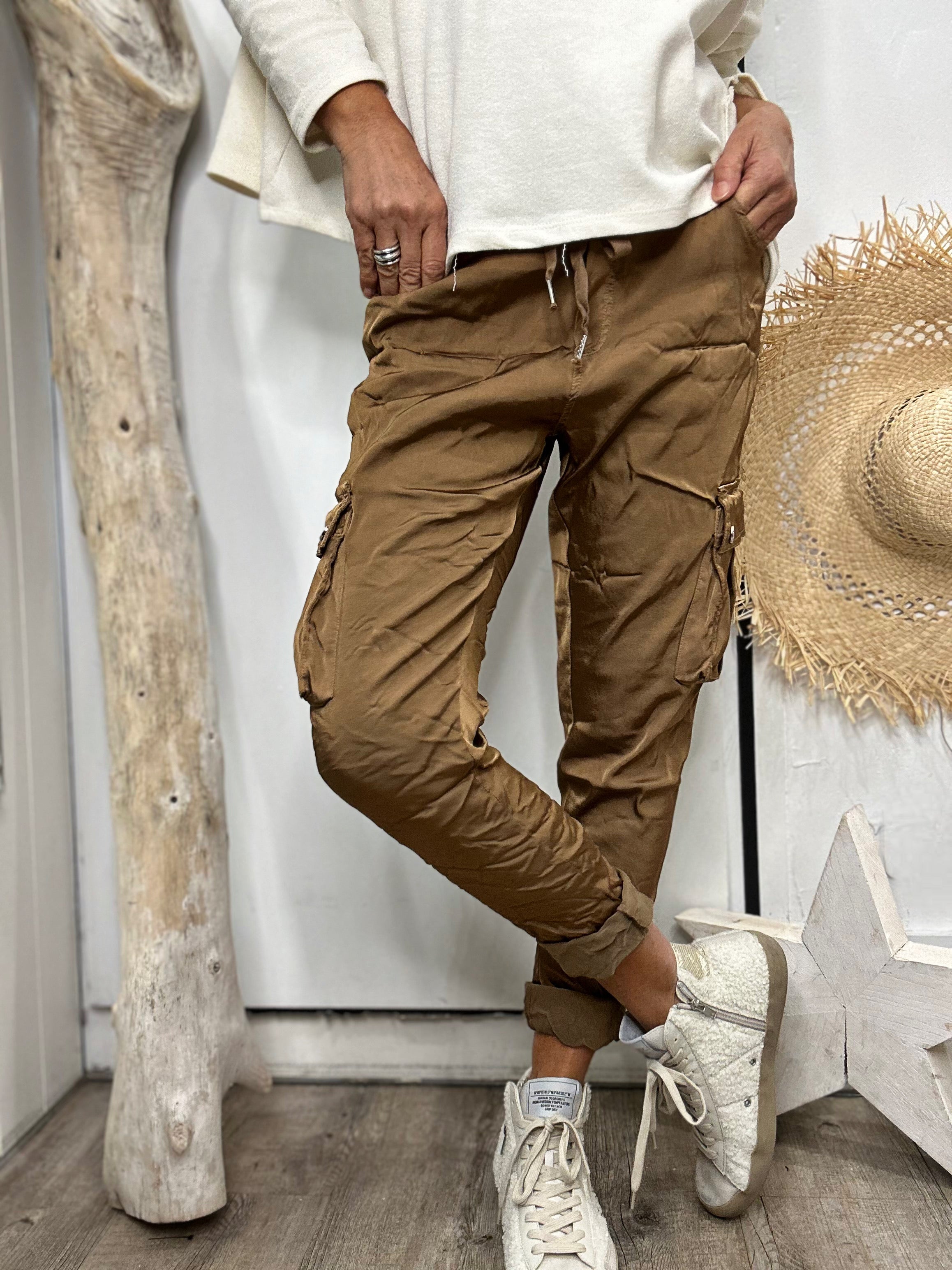 Pantalon CARGO Camel