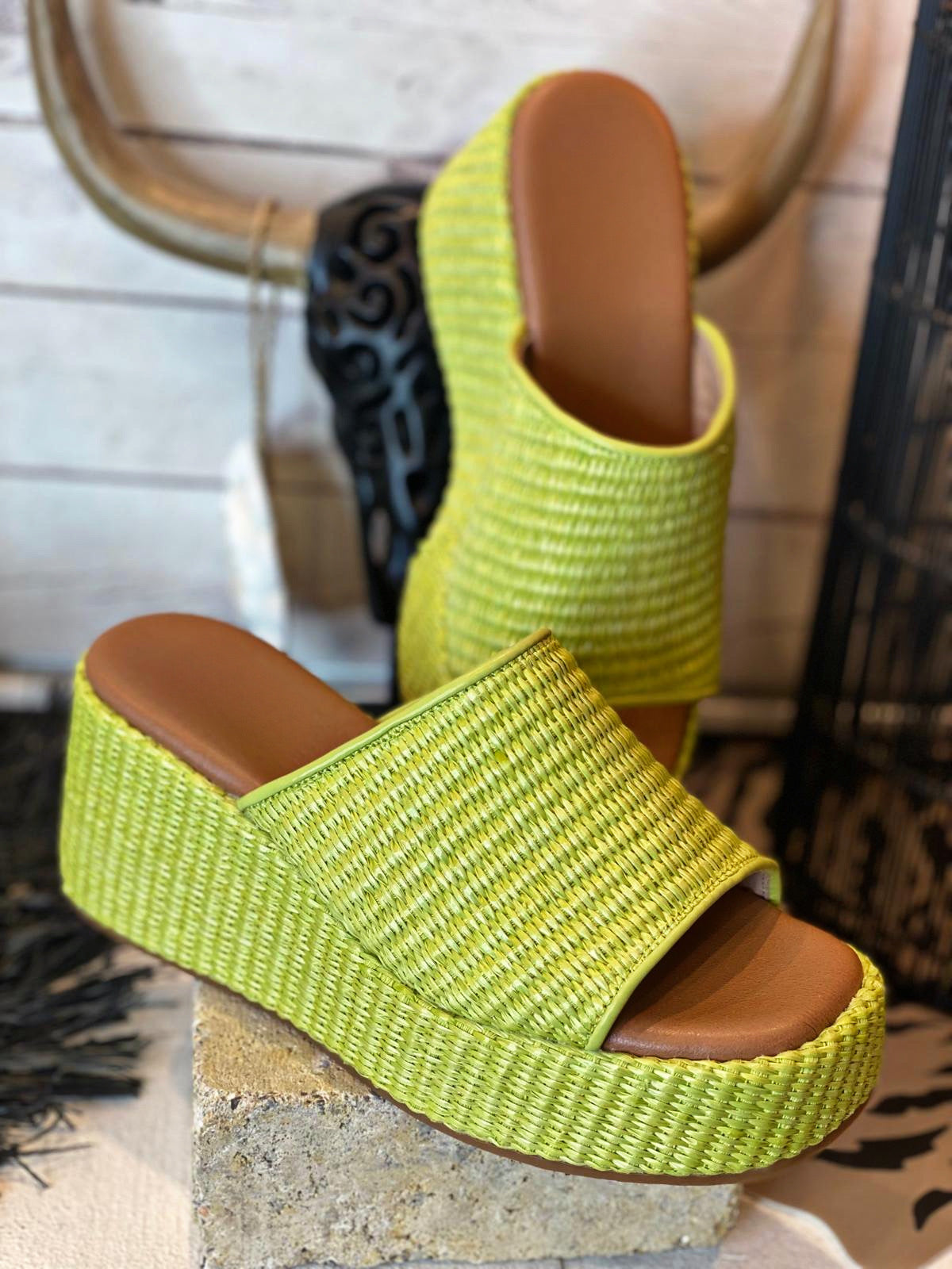Sandales SALMA Vert anis