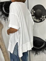 Charger l'image dans la galerie, T-shirt imprimé message Blanc - LOVE
