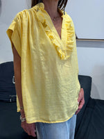 Charger l'image dans la galerie, Blouse rayée jaune SOLENE
