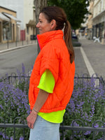 Charger l&#39;image dans la galerie, Doudoune manches courtes FIZZ Orange fluo
