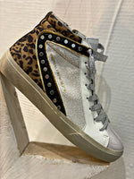 Charger l&#39;image dans la galerie, Baskets hautes NILA Blanc- Leopard
