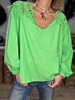 Charger l&#39;image dans la galerie, Blouse MARCO Vert
