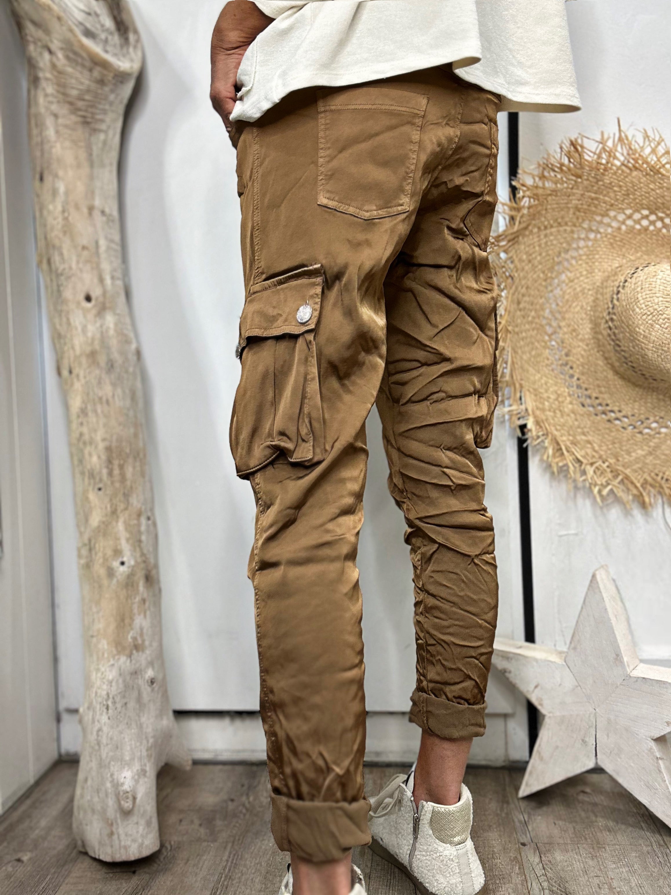 Pantalon CARGO Camel