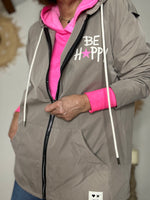 Charger l'image dans la galerie, Blouson léger BE HAPPY Taupe
