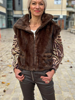 Charger l&#39;image dans la galerie, Veste sans manche FAUVE Choco
