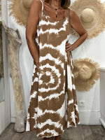 Charger l'image dans la galerie, Robe tie &amp; dye DUNE Camel
