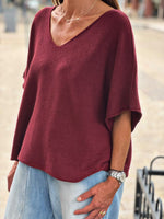 Charger l'image dans la galerie, Pull doux LALY Bordeaux
