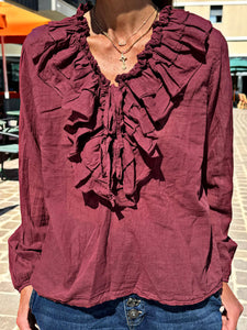 Blouse SERENA Bordeaux