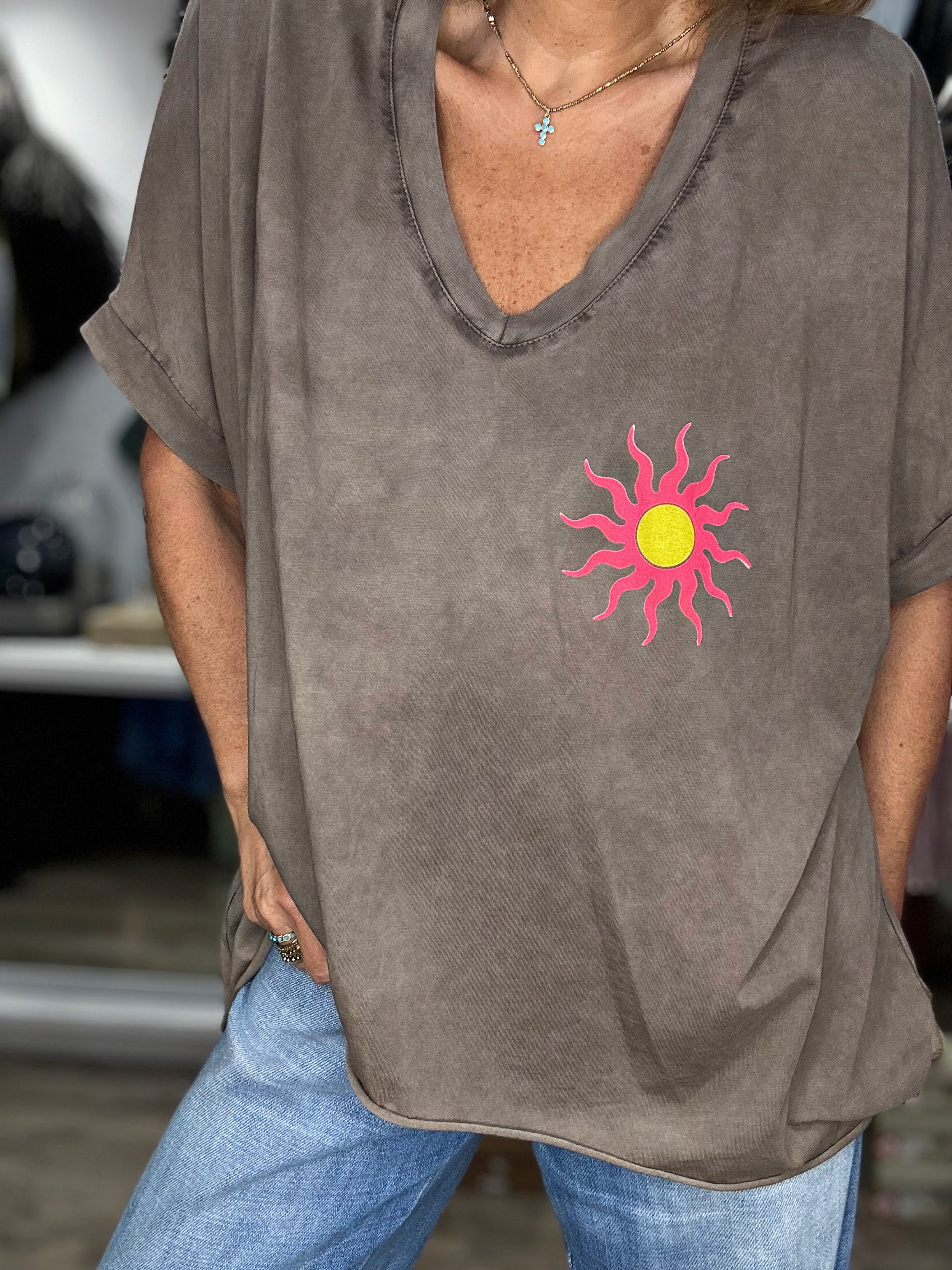 Tee shirt CIAO BELLA Choco