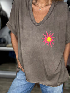 Tee shirt CIAO BELLA Choco