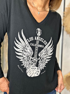 Tee shirt LOS ANGELES Noir