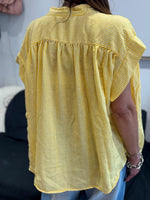 Charger l'image dans la galerie, Blouse rayée jaune SOLENE
