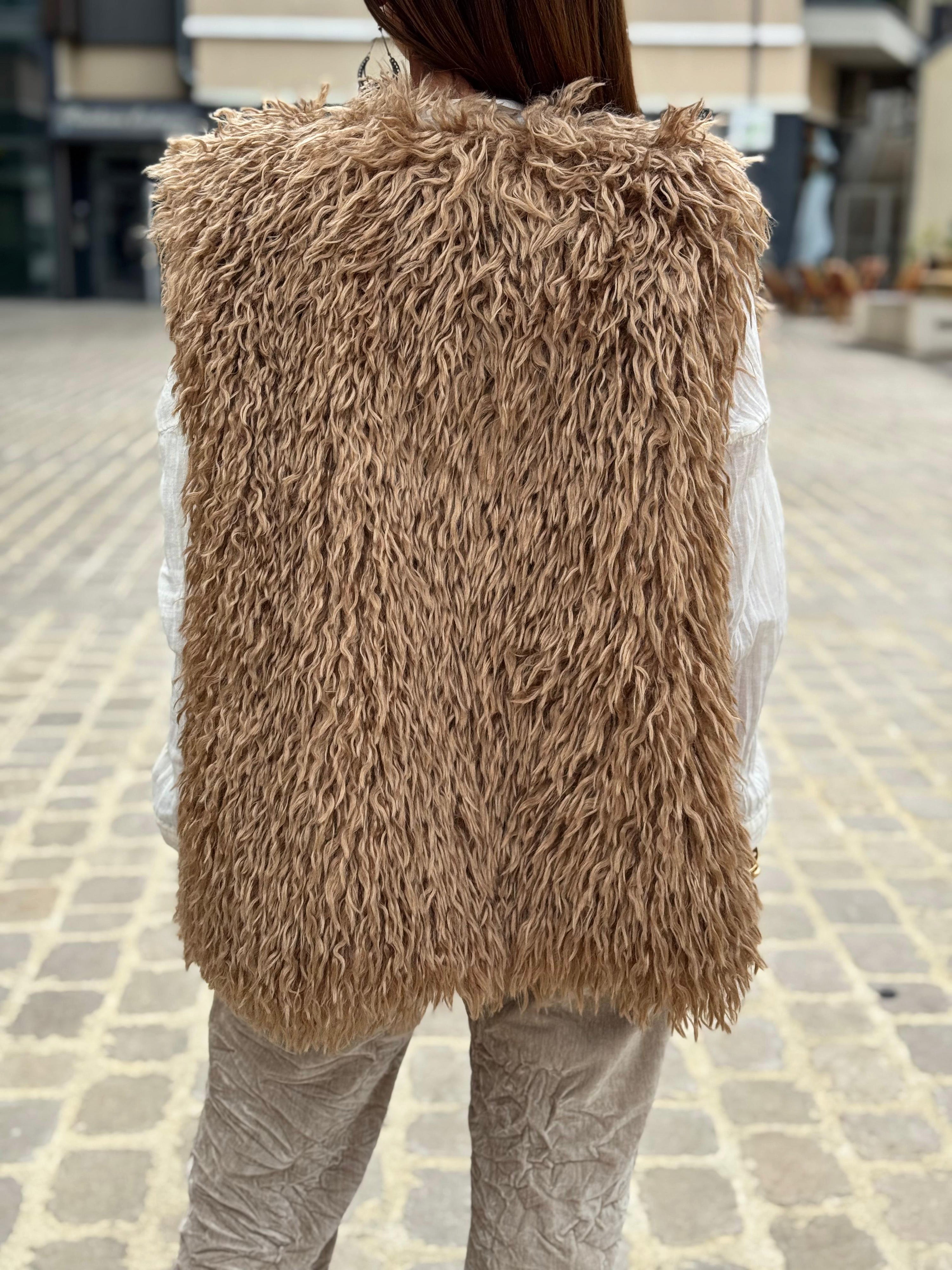 Gilet sans manche KIM Camel