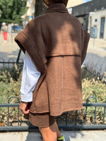 Charger l&#39;image dans la galerie, Blouson sans manche LOOMY Choco
