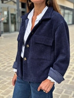 Charger l&#39;image dans la galerie, Veste MARGOT Bleu Marine
