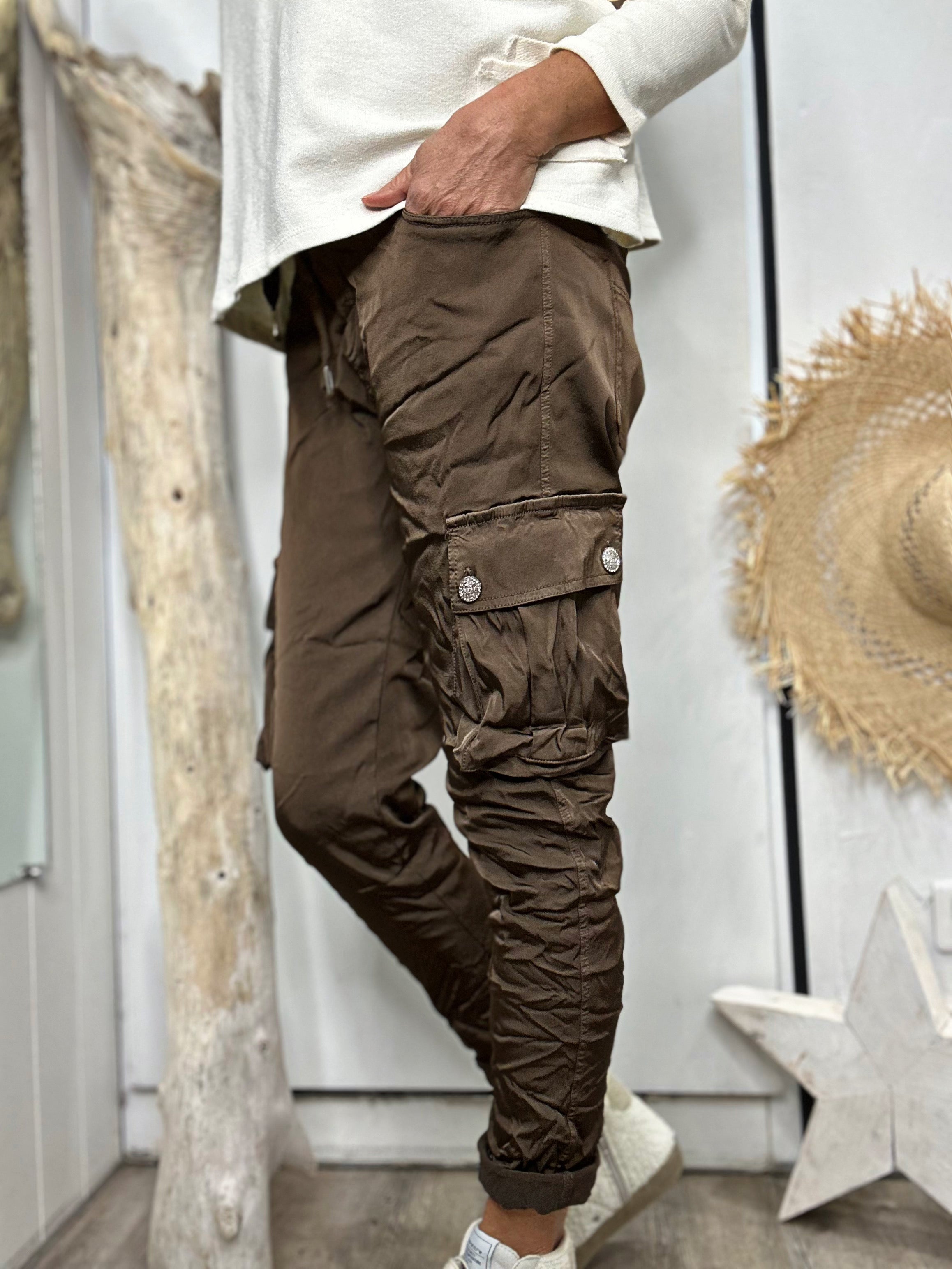 Pantalon CARGO Choco
