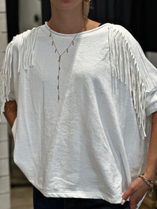 Sweat fin CLEO Blanc