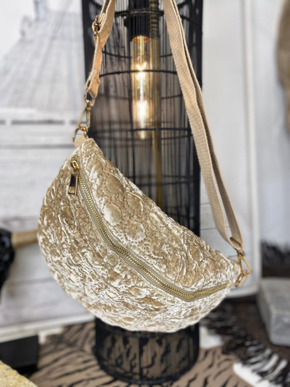 Sac banane ROSY Beige