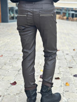 Charger l&#39;image dans la galerie, Pantalon simili cuir MAX Choco
