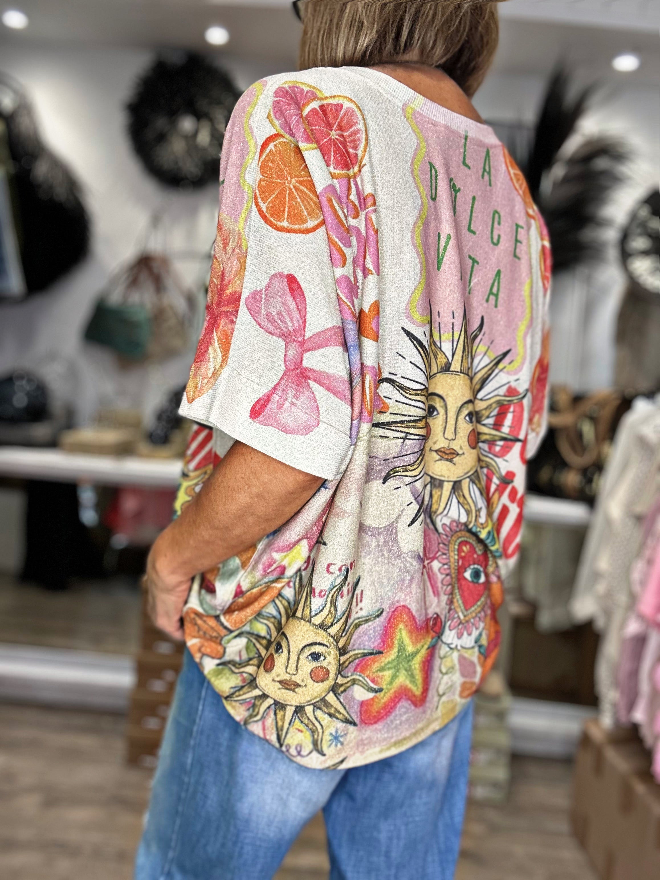 Pull fin SOLEIL multico