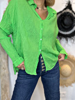 Charger l&#39;image dans la galerie, Chemise AGATA Vert
