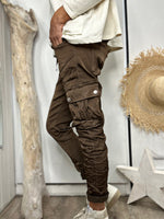 Charger l&#39;image dans la galerie, Pantalon CARGO Choco
