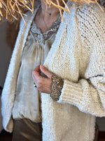 Charger l&#39;image dans la galerie, Gilet bouclette AMAURY Ecru
