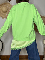 Charger l'image dans la galerie, Sweat fin ALBA Vert anis
